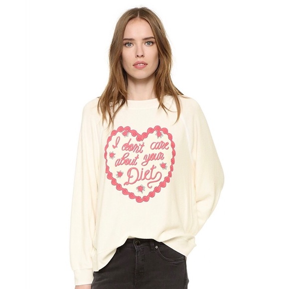 Wildfox Tops - 💥SALE!💥Wildfox Don't Care About Your Diet Jumper
